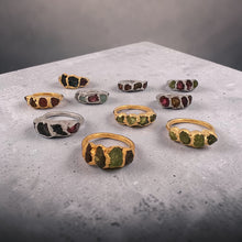 Raw tourmaline ring Raw tourmaline ring, sterling silver tourmaline ring, electroformed silver ring, raw gemstone jewelry, October birthstone ring, organic silver statement ring, handmade artisan jewelry, stacking silver ring, boho gemstone ring.