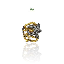 Starfish AAA Grade White Zirconia Ring