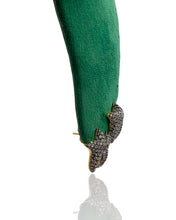 Starfish White Pave Stone Gold Vermeil Earrings