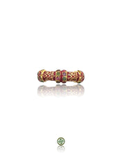 Stucky Ruby, Emerald & Amethyst Eternity Ring (Red Enamel)