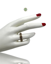Stucky Emerald, Ruby & Amethyst Eternity Ring (Navy Blue Enamel)