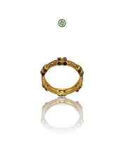 Stucky Ruby, Emerald & Amethyst Eternity Ring (Gold Vermeil)