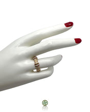 Stucky Ruby, Emerald & Amethyst Eternity Ring (White Enamel)