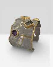 gold-vermeil-smoky-quartz-gemstone-cuff-bracelet