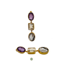 Trio Amethyst Quartz Earrings