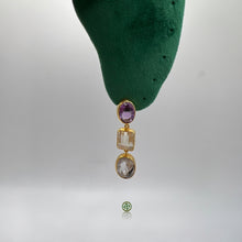 Trio Amethyst Quartz Earrings