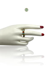 Turquoise Enamel Multi-Gemstone Eternity Ring