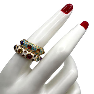 Turquoise Nine Gemstone Ring