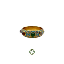 Turquoise Nine Gemstone Ring