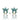 Turquoise Pave Starfish Earrings