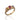 Trio gemstone ring in 18K gold vermeil on 925 sterling silver featuring Swiss blue topaz, pink tourmaline and citrine. Elegant and colourful ring for everyday wear. Available in US size 8 (UK Q) with resizing options.