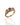 Trio gemstone ring in 18K gold vermeil on 925 sterling silver featuring Swiss blue topaz, pink tourmaline and citrine. Elegant and colourful ring for everyday wear. Available in US size 8 (UK Q) with resizing options.