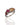 Multi gemstone statement ring in rhodium plated 925 sterling silver featuring citrine, orange tourmaline, ruby and garnet. Tarnish-resistant artisan ring for everyday wear. Available in US size 7 (UK N) with resizing options.