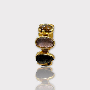 Watermelon Tourmaline Eternity Ring