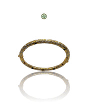 White Enamel Gold Vermeil Bracelet