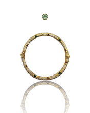 White Enamel Gold Vermeil Bracelet