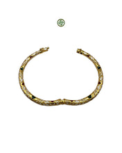 White Enamel Gold Vermeil Bracelet