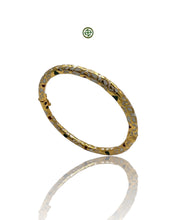 White Enamel Gold Vermeil Bracelet