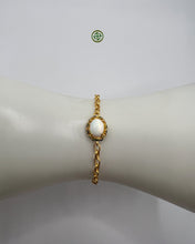 White Opal Charm Bracelet