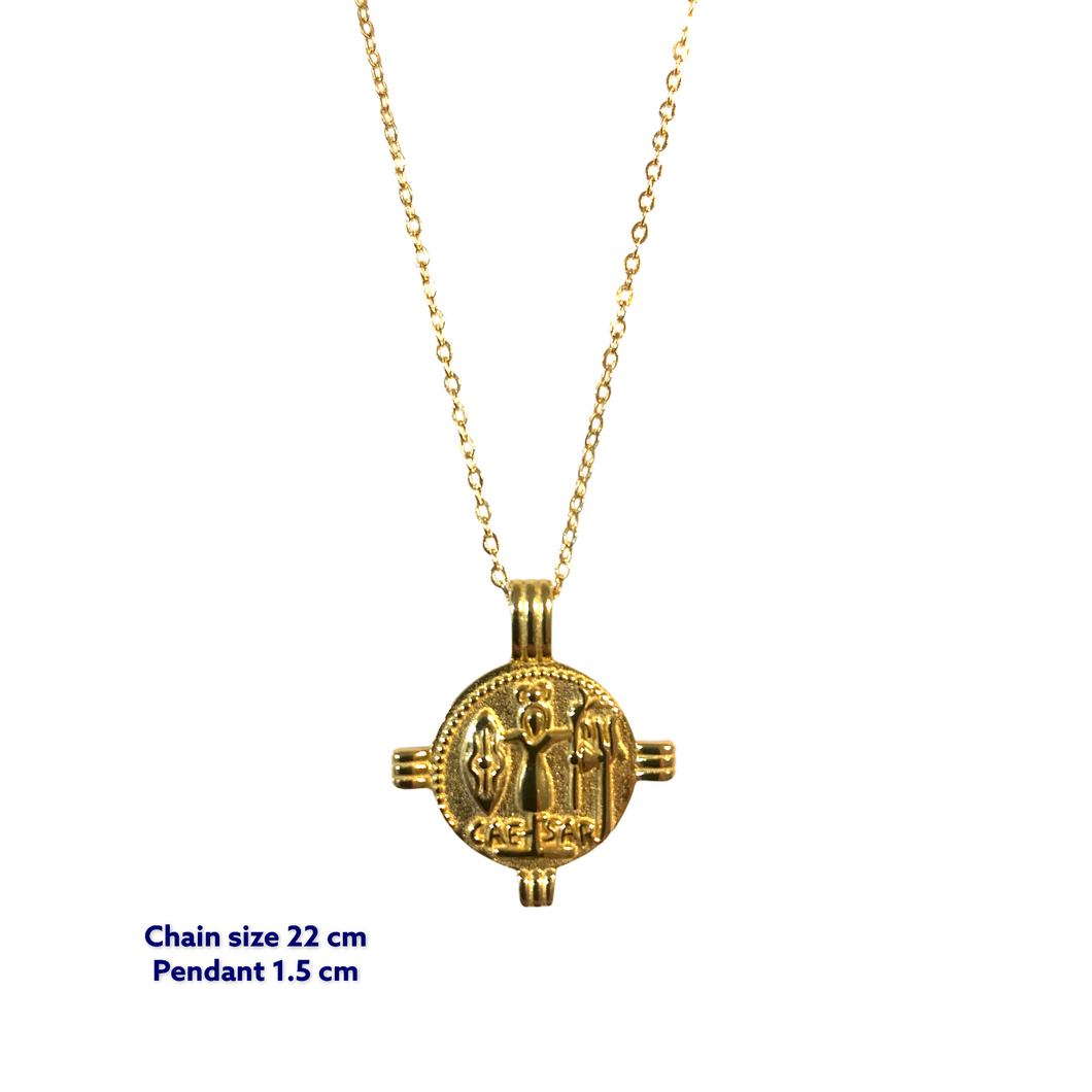 Posh Rosh Gold Coin Necklace
