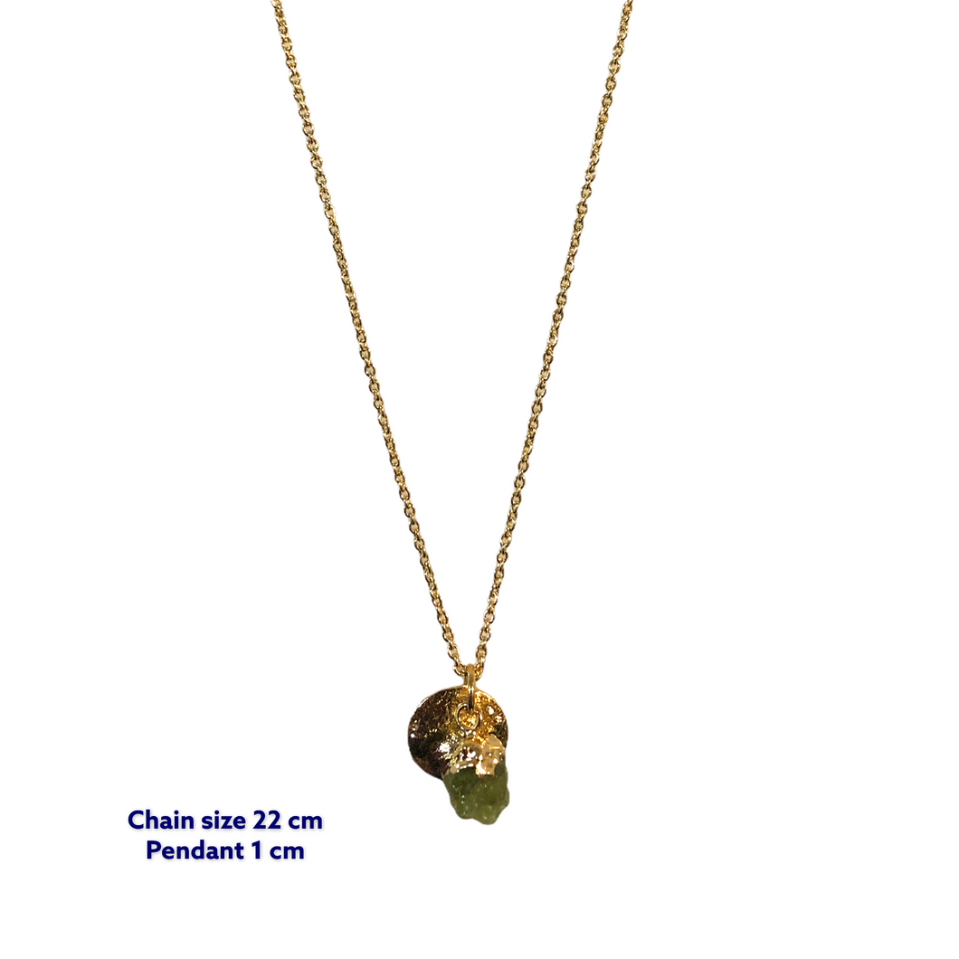 Peridot Mini Gold Necklace