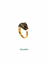 Gold Panther Pavel Statement Rings