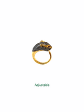 Gold Panther Pavel Statement Rings