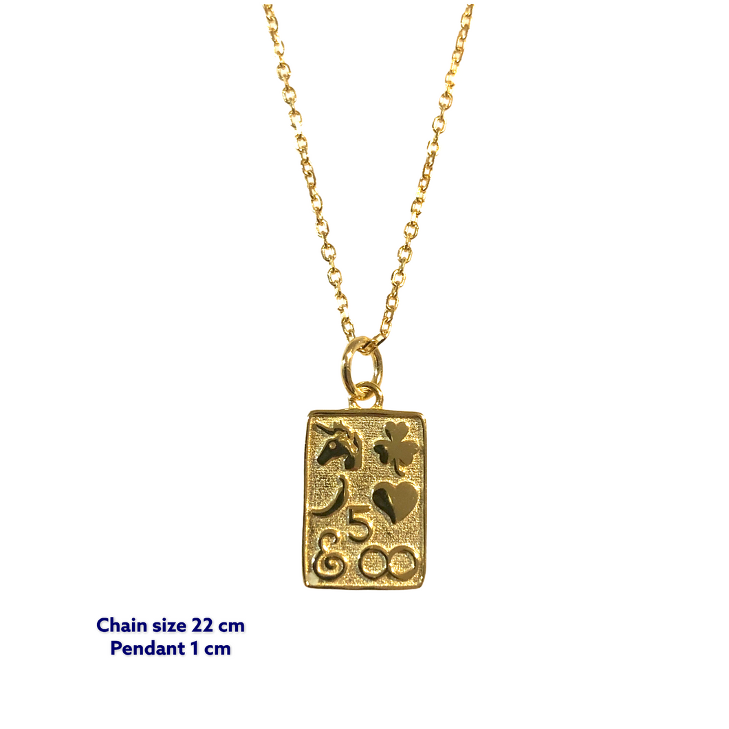 Relli Square Gold Coin Necklace