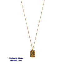Relli Square Gold Coin Necklace