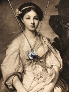 Minerva Mini Raw Amethyst Necklace