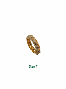 White Enamel Ruby-Emerald-Sapphire Multicolor Gemstones Ring