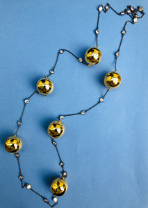 Gold Ball Designer Long Necklace
