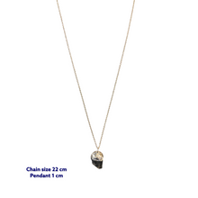 Mini Raw Onyx Stone Necklace