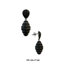 Bee Hive Zirconia Drop Earrings