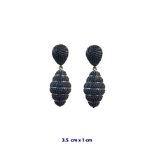 Bee Hive Zirconia Drop Earrings