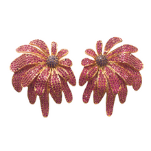 Buzzle Zirconia Floral Earrings