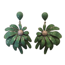 Buzzle Zirconia Floral Earrings