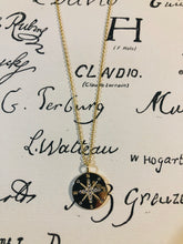 Canvas Round Gold Coin Necklace