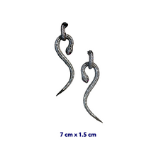 Classic Zirconia Snake Earrings