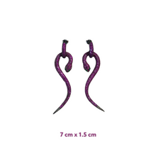 Classic Zirconia Snake Earrings