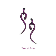 Classic Zirconia Snake Earrings