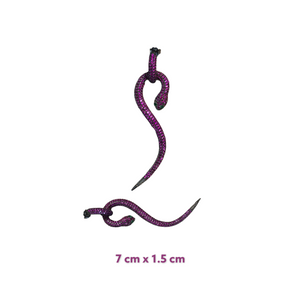 Classic Zirconia Snake Earrings