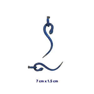 Classic Zirconia Snake Earrings
