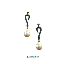Crown Zirconia Drop Snake Earrings