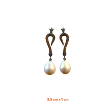 Crown Zirconia Drop Snake Earrings