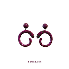 Delmondo Zirconia Snake Earrings