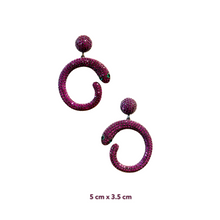 Delmondo Zirconia Snake Earrings