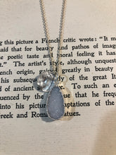 Tear Drop Raw Druzy Stone Necklace