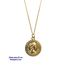Elizabeth II 1901 Gold Coin Necklace