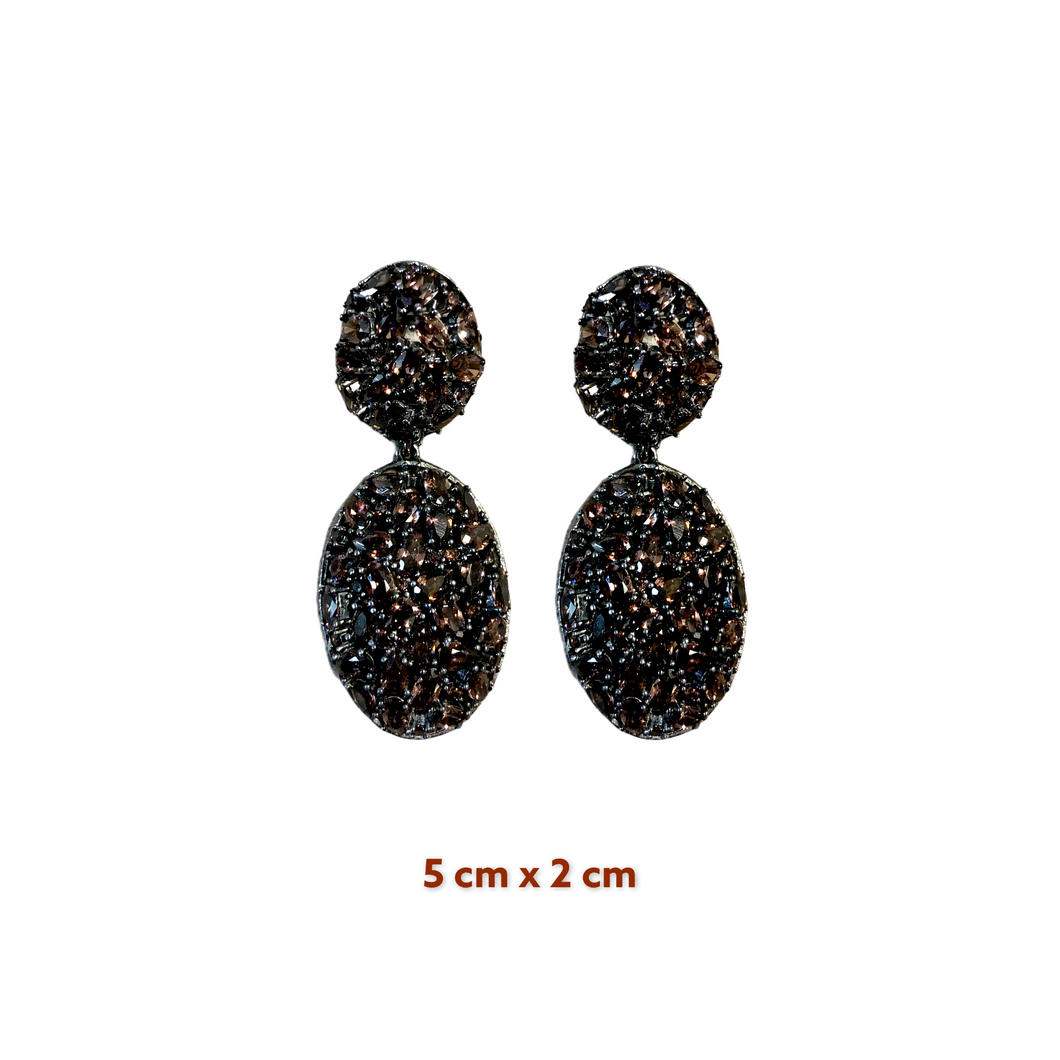 Epavel Blue Diamond Cut Zirconia Drop Earrings